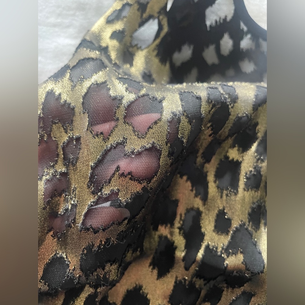 YSL Saint Laurent ✨NWT✨ Metallic Leopard Tank Top, Size Small - Picture 12 of 14
